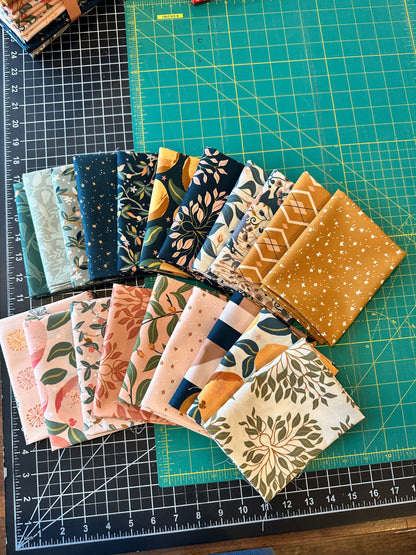 20 Fat Quarter Bundle of Peachy by Jessica Rose for Moda Fabrics
