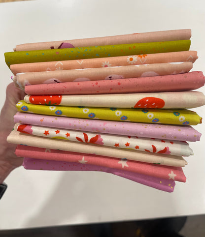 Pinkalicious 12 Fat Quarter Bundle by Beehive Craft Studio