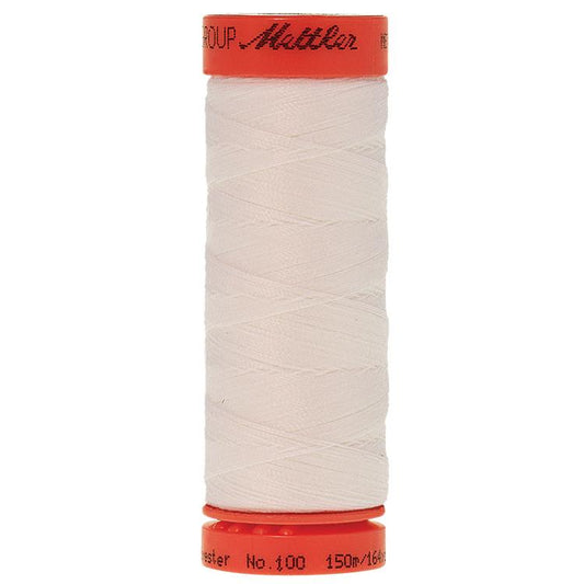 WHITE Mettler Metrosene 164 yard 100% Polyester Thread