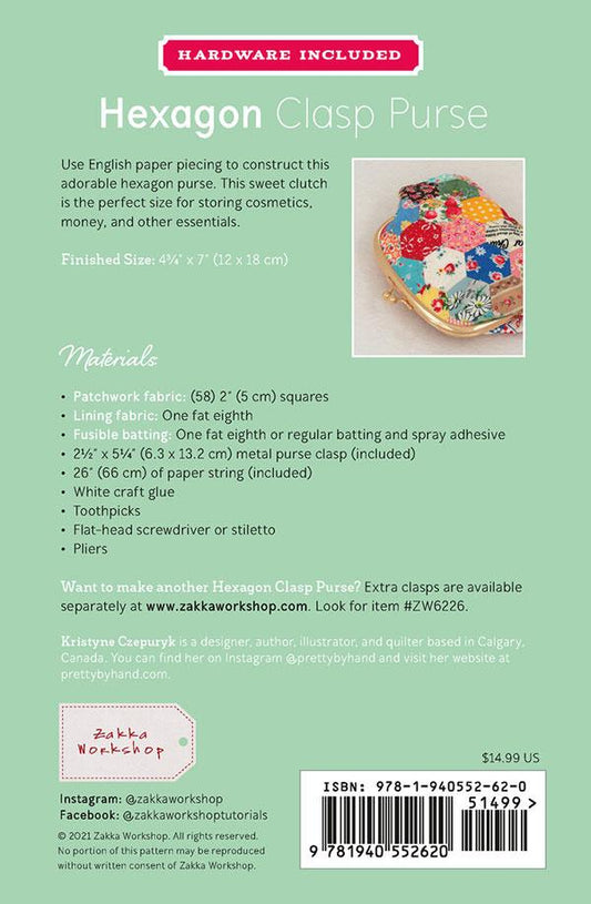 Hexagon Clasp Purse from Zakka Workshop