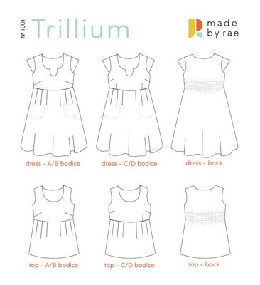 Trillium Dress Pattern from Made by Rae