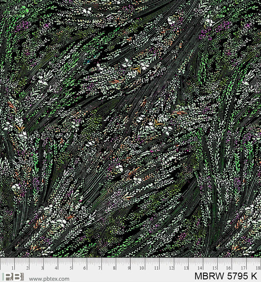 BLACK Meadow Breeze 108" Wideback from P&B Textiles