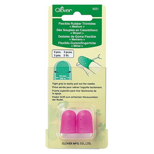 Flexible Rubber Thimbles Medium 2 Pack by Clover