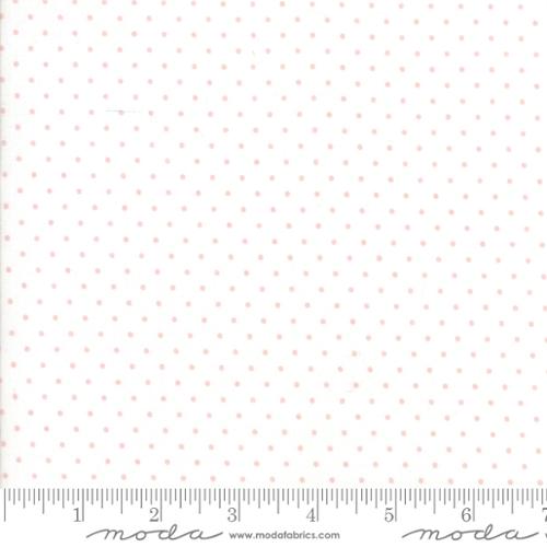 WHITE BABY PINK Dots from Essential Dots for Moda