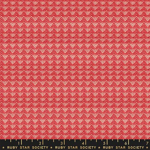 WARM RED Cross Weave from Warp & Weft Wovens by Alexia Marcelle Abegg, Ruby Star