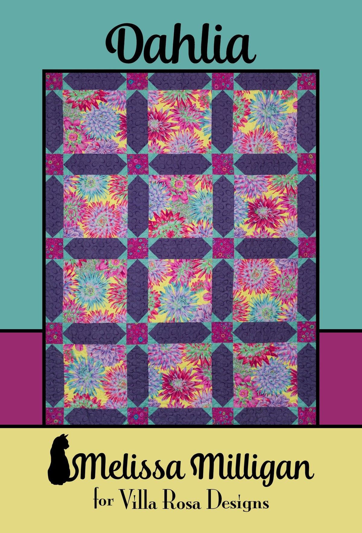Dahlia Quilt Pattern by Melissa Milligan For Villa Rosa Designs