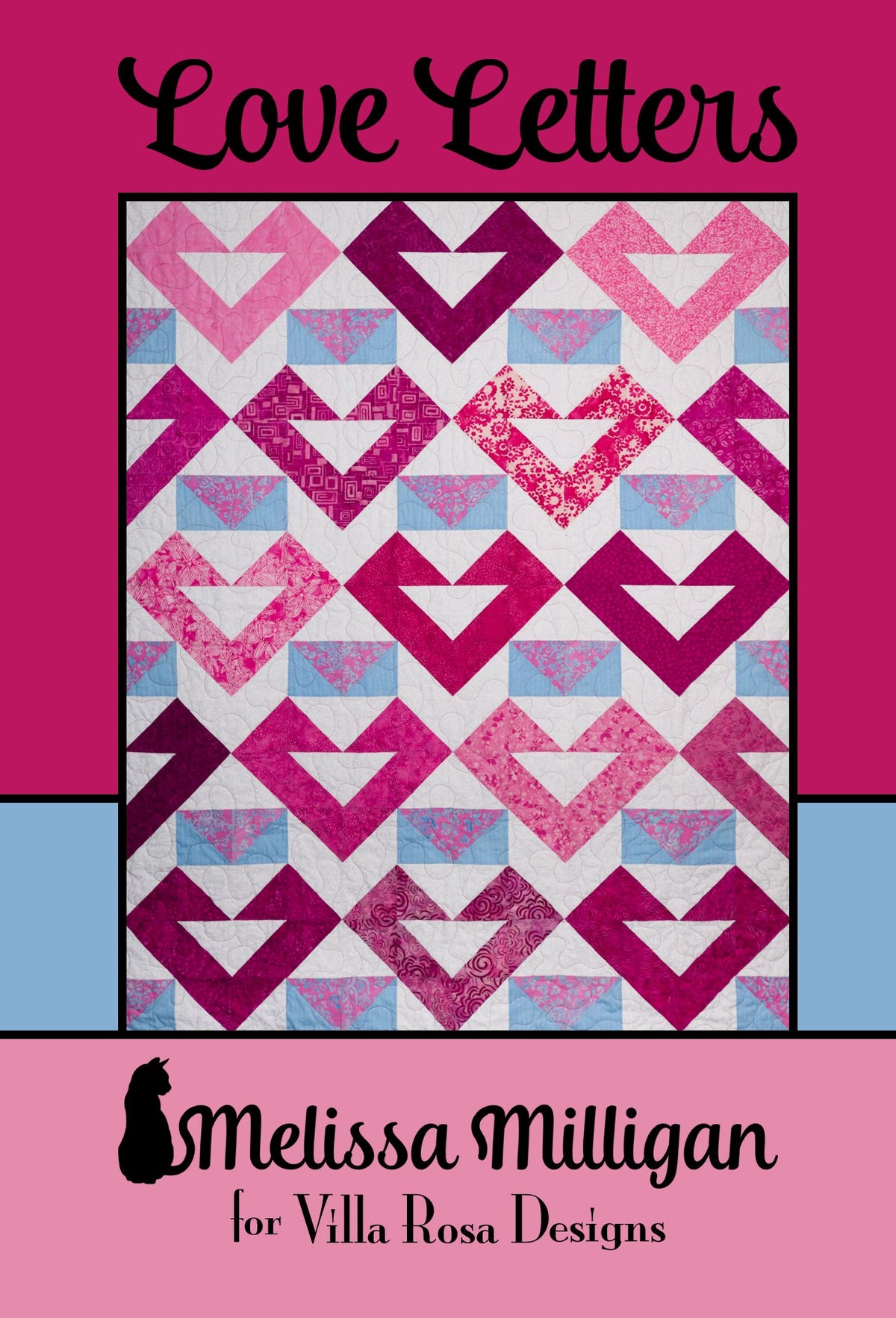 Love Letters Quilt Pattern by Melissa Milligan For Villa Rosa Designs
