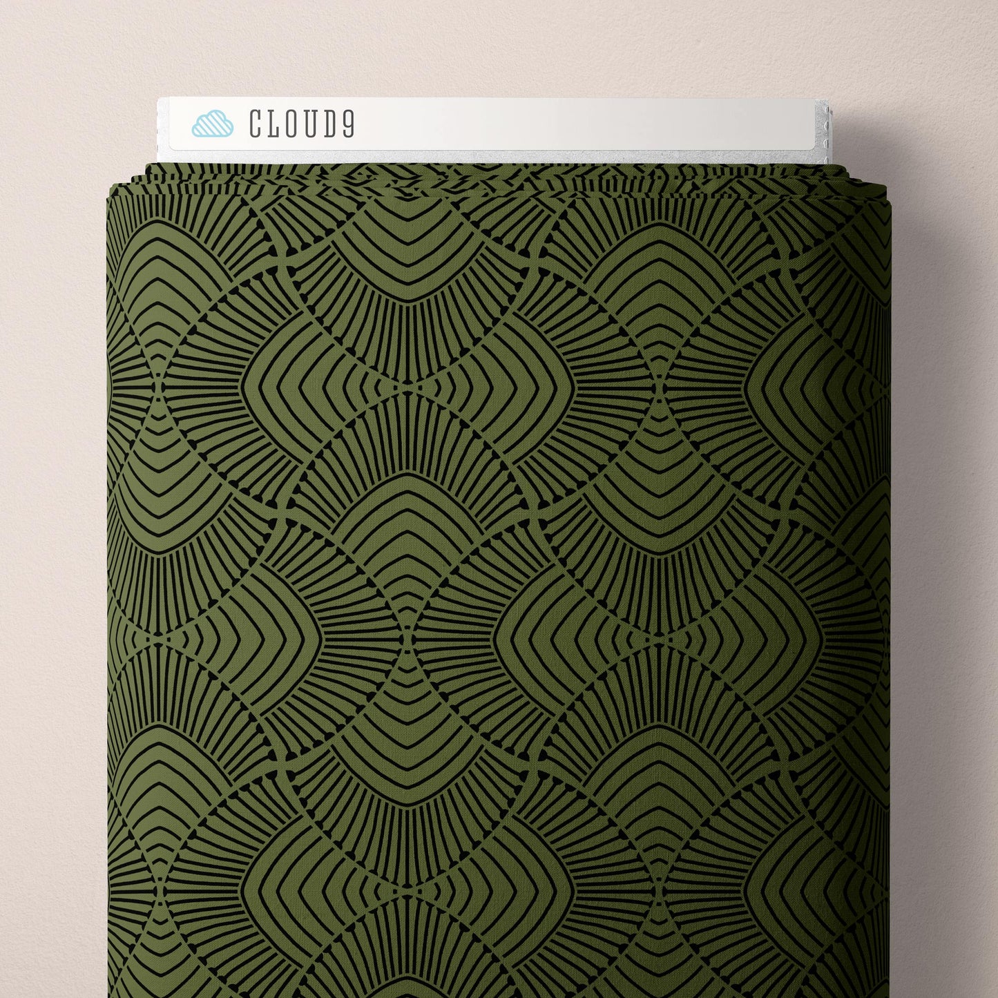 ADRIANUS GREEN Marsh Havens, Organic Cotton Duck Canvas by Amy Maccready for Cloud9 Fabrics