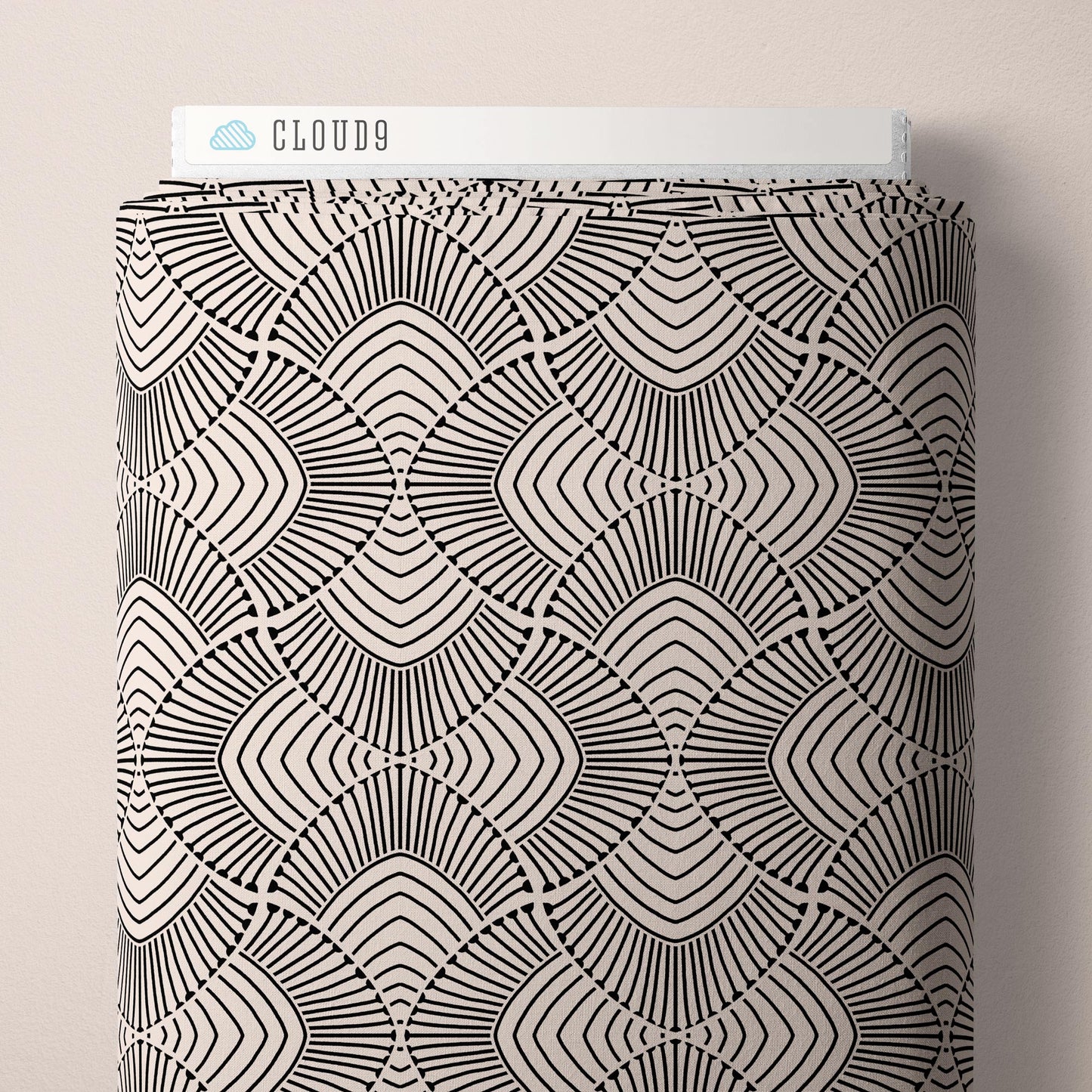 ADRIANUS BLACK AND WHITE Marsh Havens, Modal Rayon by Amy Maccready for Cloud9 Fabrics
