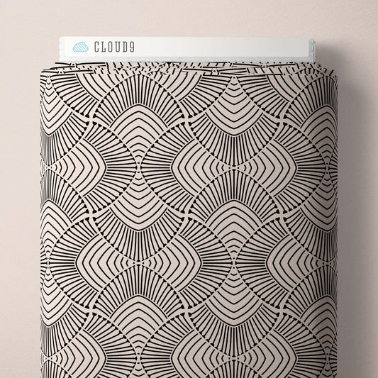 ADRIANUS BLACK AND WHITE Marsh Havens, Modal Rayon by Amy Maccready for Cloud9 Fabrics