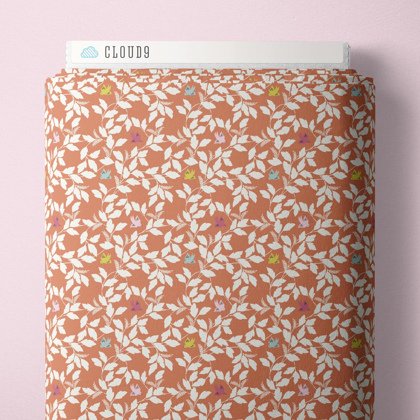 CORAL Four and Twenty- Meadow Melody by Kimberly Morgan for Cloud9 Organic Cotton
