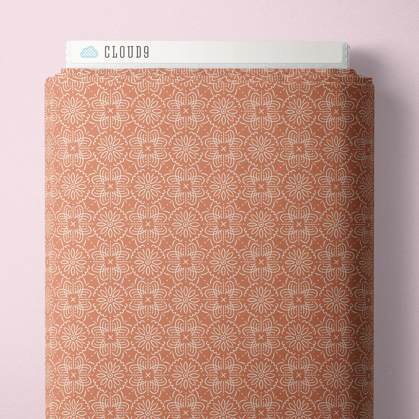 CORAL Tuffet- Meadow Melody by Kimberly Morgan for Cloud9 Organic Cotton