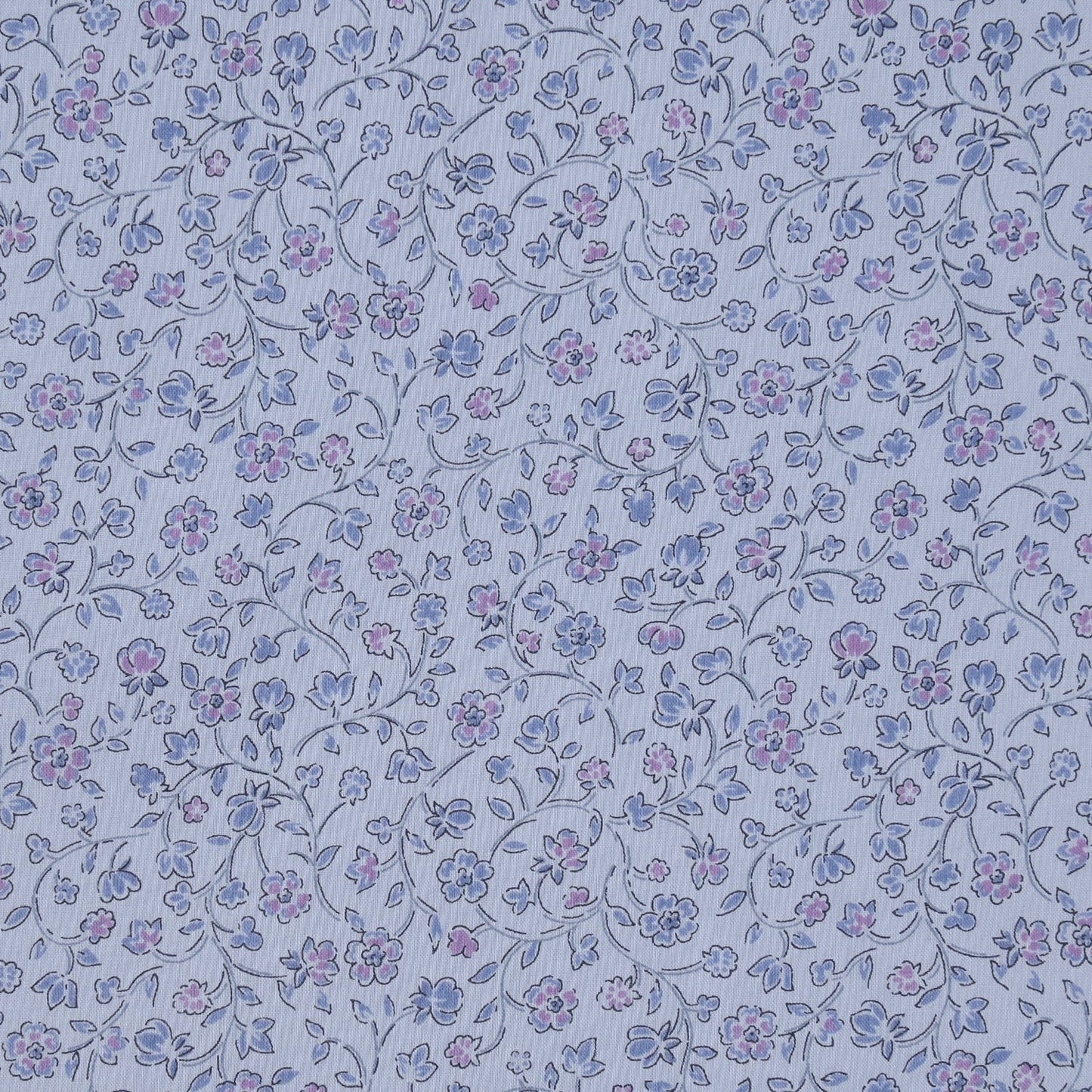 PERIWINKLE Mini Floral Flownny Lawn 41D from KOKKA