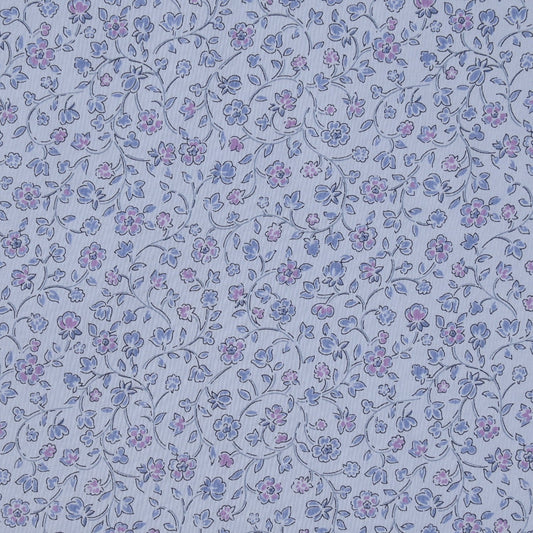 PERIWINKLE Mini Floral Flownny Lawn 41D from KOKKA