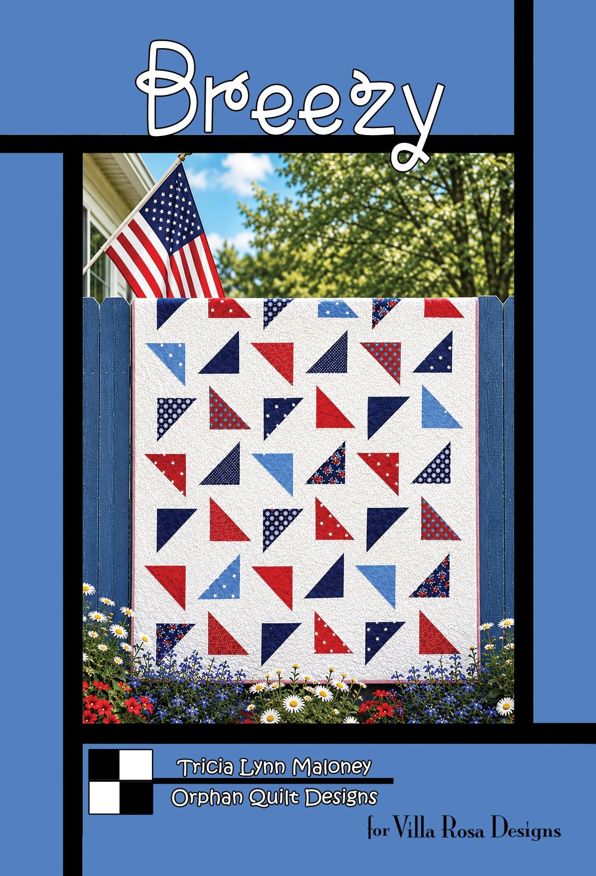 Breezy Quilt Pattern by Orphan Quilts for Villa Rosa Designs