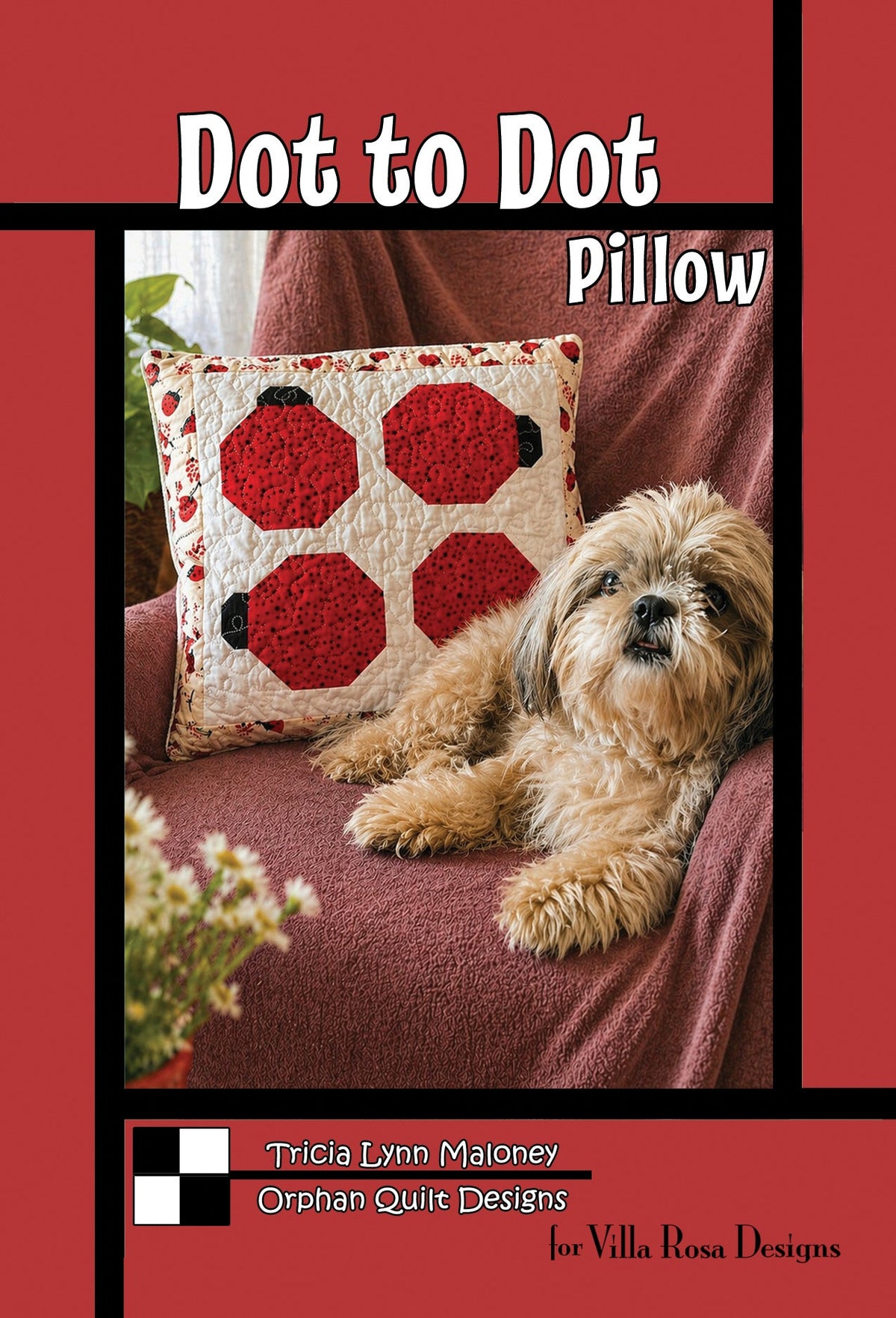 Dot to Dot Pillow Quilt Pattern by Orphan Quilts for Villa Rosa Designs