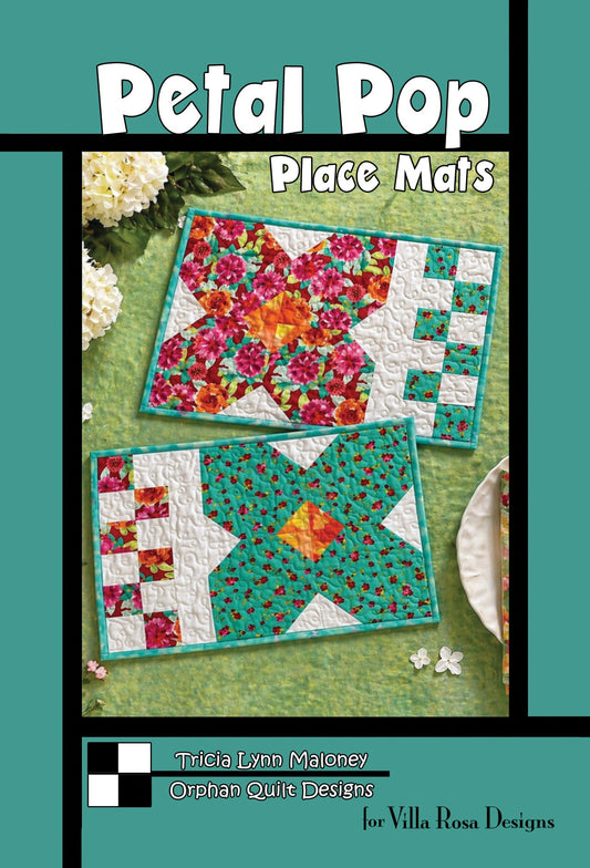 Petal Pop Place Mats Quilt Pattern by Orphan Quilts for Villa Rosa Designs