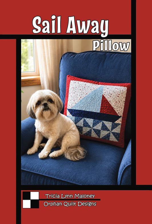 Sail Away Pillow Quilt Pattern by Orphan Quilts for Villa Rosa Designs