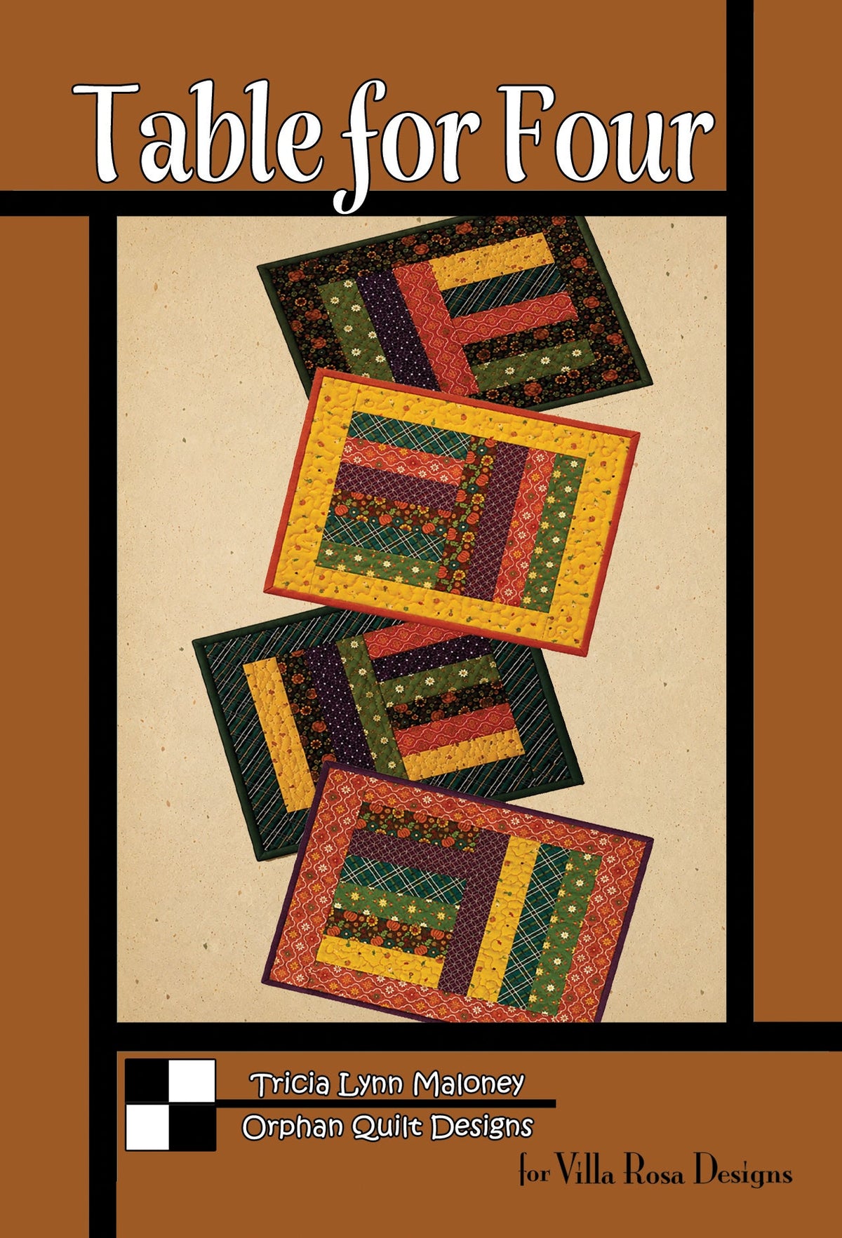 Table for Four Quilt Pattern by Orphan Quilts for Villa Rosa Designs