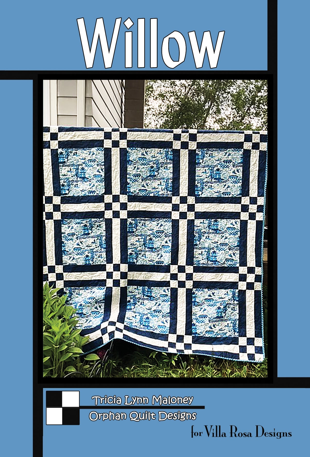 Willow Quilt Pattern by Orphan Quilt Designs for Villa Rosa Designs