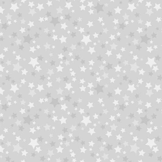 GREY Stars, Playtime Flannel from Maywood Studio