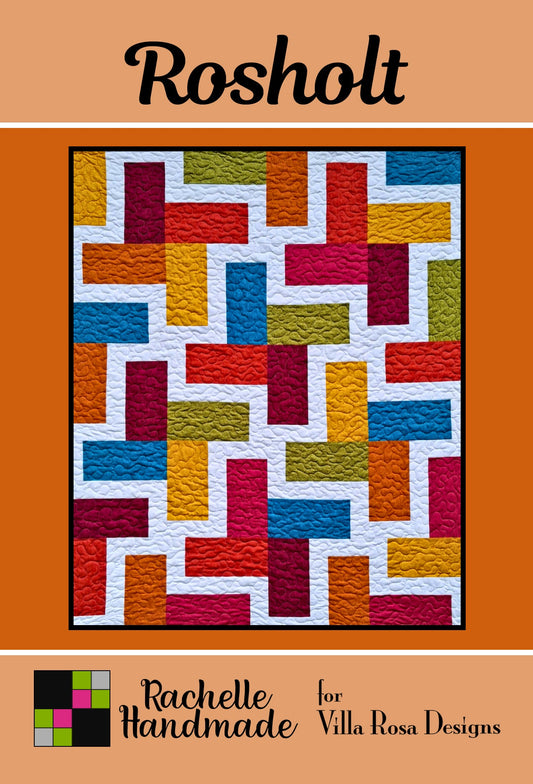 Rosholt Quilt Pattern by Rachelle Handmade for Villa Rosa Designs