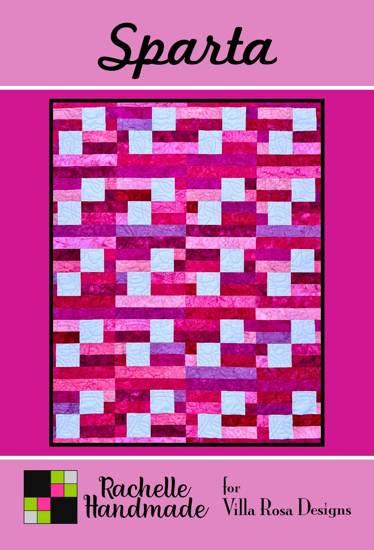 Sparta Quilt Pattern by Rachelle Handmade for Villa Rosa Designs