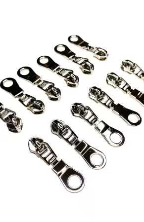 Nickel Zipper Pulls set of 4 by Sassafras Lane