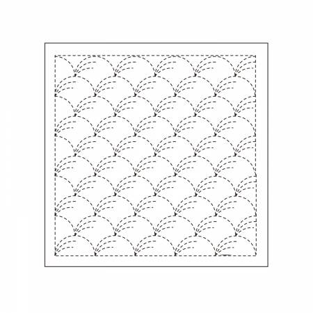 Sashiko Sampler Traditional Design Nowaki White