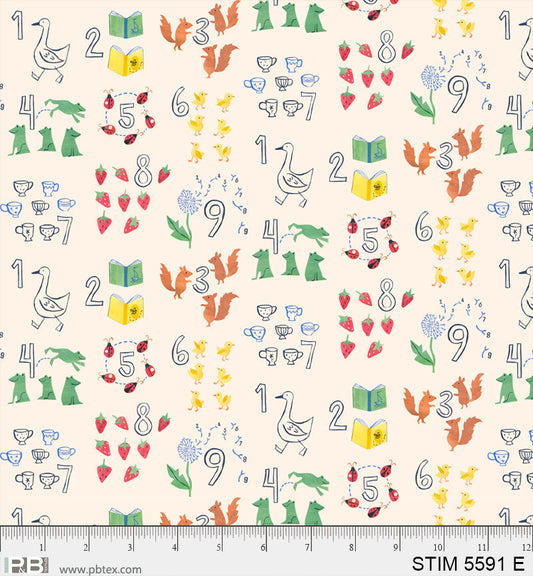 COUNT WITH ME Story Time by Jill McDonald from P&B Textiles