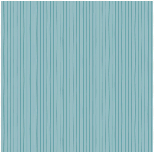 DUSTY TURQUOISE Rows, Felicity Basics by Felicity Fabrics