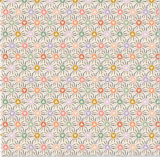 SUNSHINE & LOVE- Love in Bloom collection- Felicity Fabrics