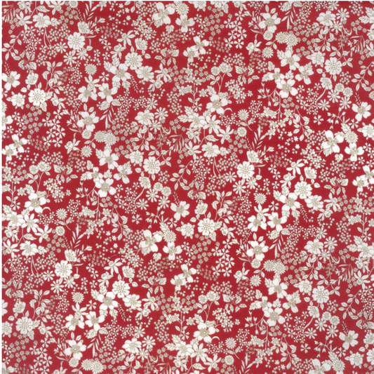 RED Floral Flownny  Lawn from KOKKA