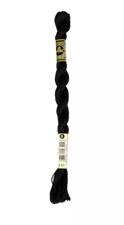 BLACK DMC Pearl Cotton Floss 27 yards