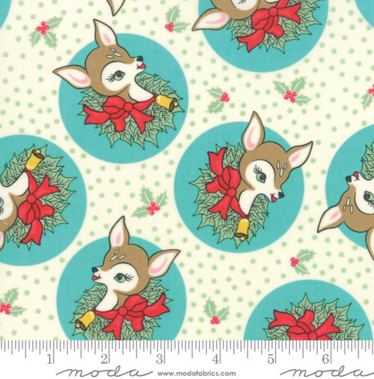 Deer Christmas Coolmint - Urban Chiks/Moda
