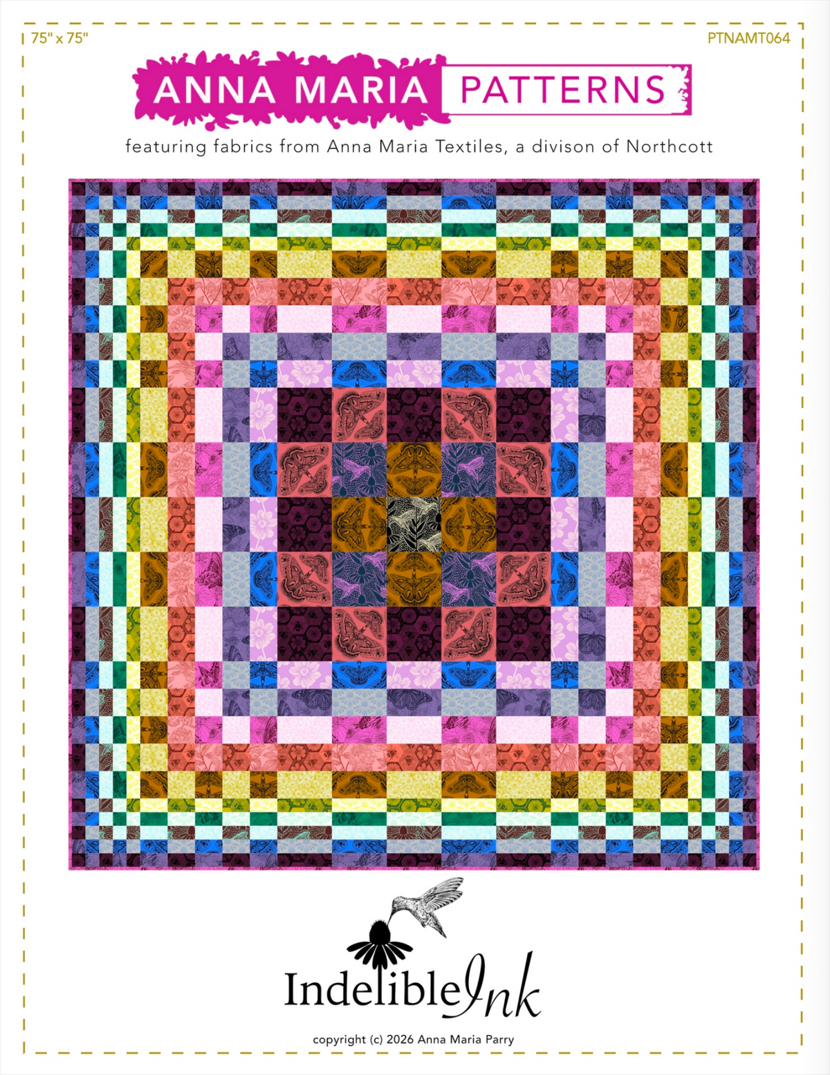 Indelible Ink Quilt Pattern by Anna Maria Textiles