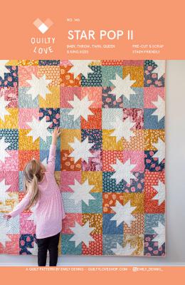 Star Pop 2 by Quilty Love Quilt Kit, Home Sweet Haunt by Stacy Iest Hsu fabrics