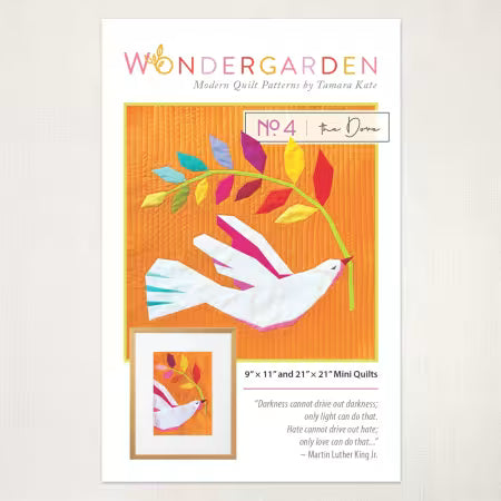 The Dove #4 Wondergarden Quilt Pattern by Tamara Kate Design