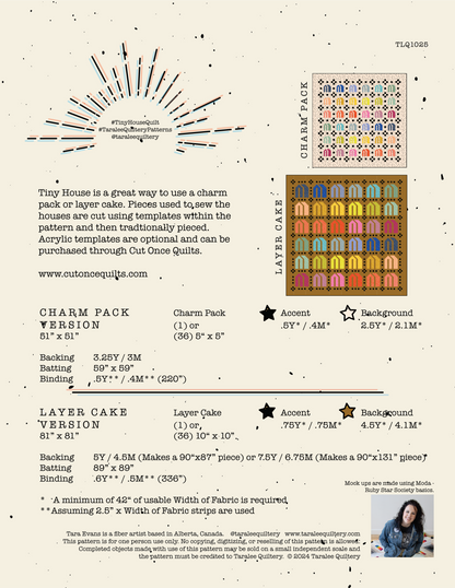 Tiny House Quilt Pattern by Taralee Quiltery