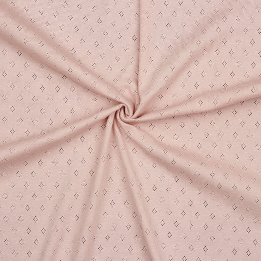 ROSE Pointoille Knit by Verhees Textiles 54" Wide