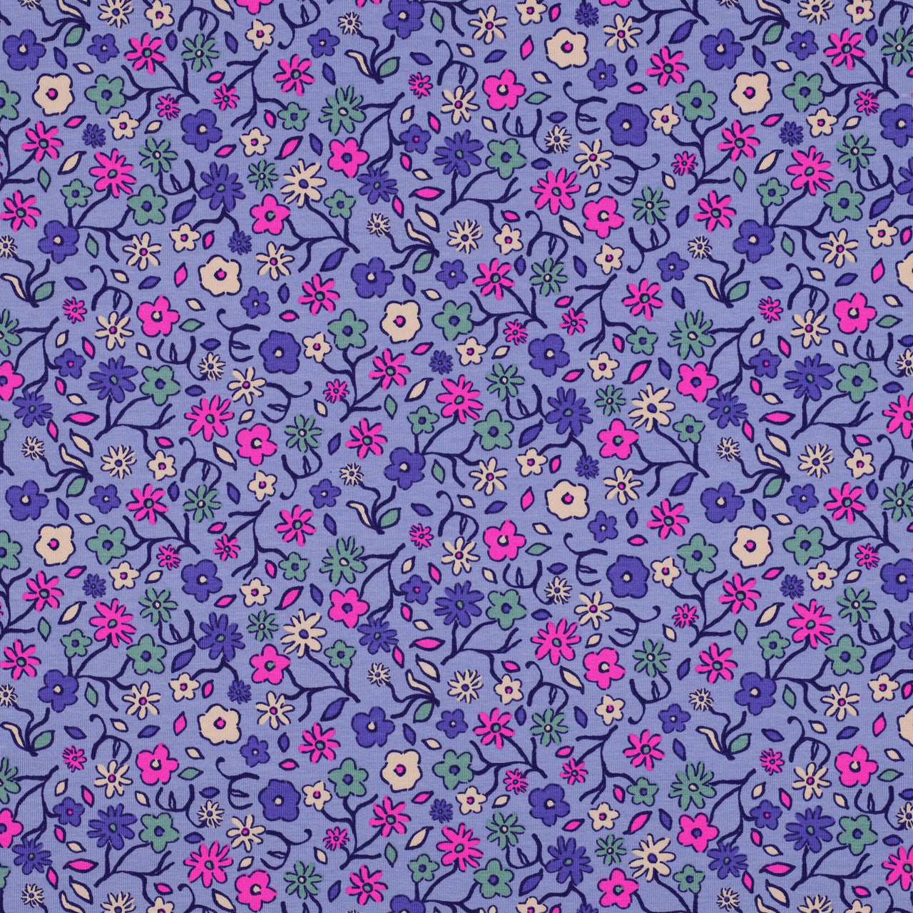Neon Flowers by Verhees Textiles 58" Wide Jersey Knit