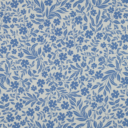 Blue Flowers by Verhees Textiles 58" Wide Jersey Knit