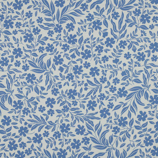 Blue Flowers by Verhees Textiles 58" Wide Jersey Knit