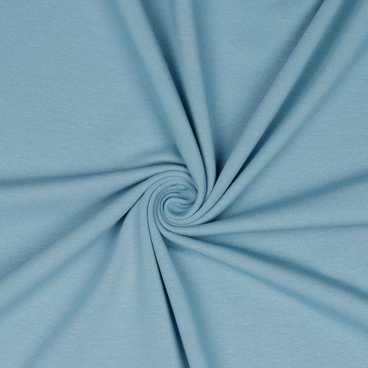 BLUE SHADOW Organic Jersey Knit by Verhees Textiles 58" Wide