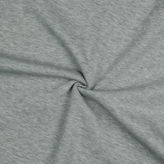 LIGHT GREY Jogging Jersey Fleece by Verhees Textiles 63" Wide