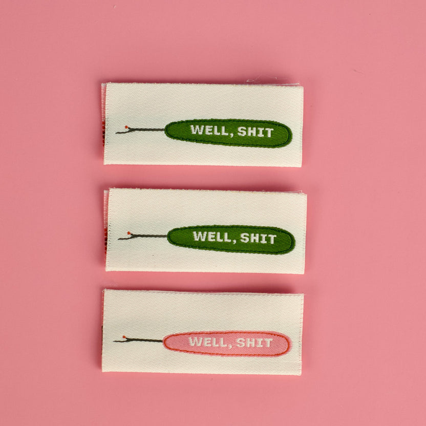 Well, Sh*t Sew In Labels by Kati Cupcake