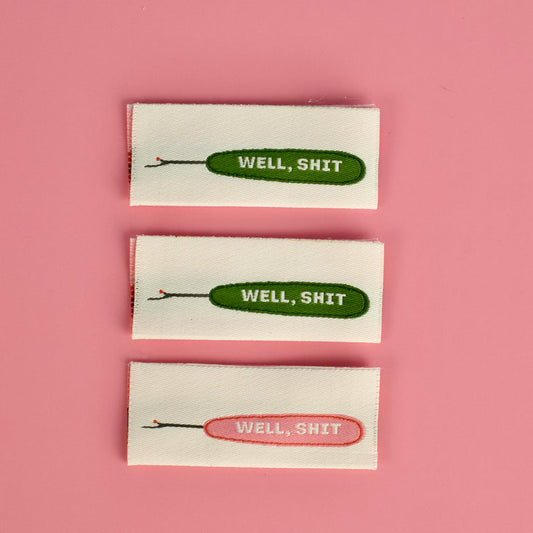 Well, Sh*t Sew In Labels by Kati Cupcake