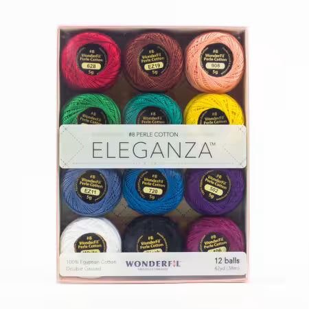 Eleganza Wonderfil #8 Perle Cotton thread - KALEIDOSCOPE