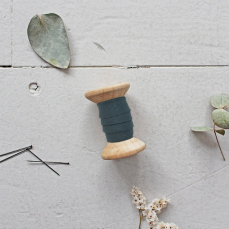 SMOKEY Rayon Dobby 3/8 inch Double Fold Bias Tape by Atelier Brunette