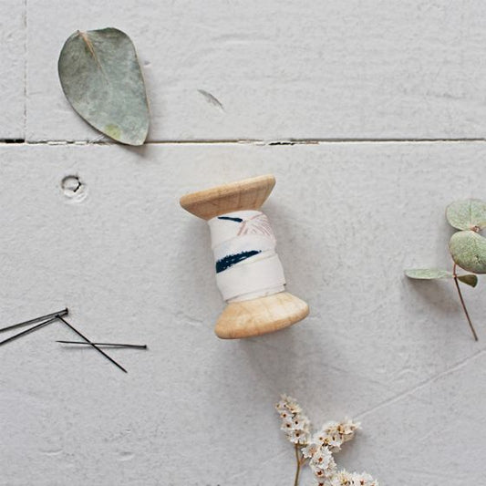 PALMETTO OFF WHITE 3/8 inch Rayon Double Fold Bias Tape by Atelier Brunette